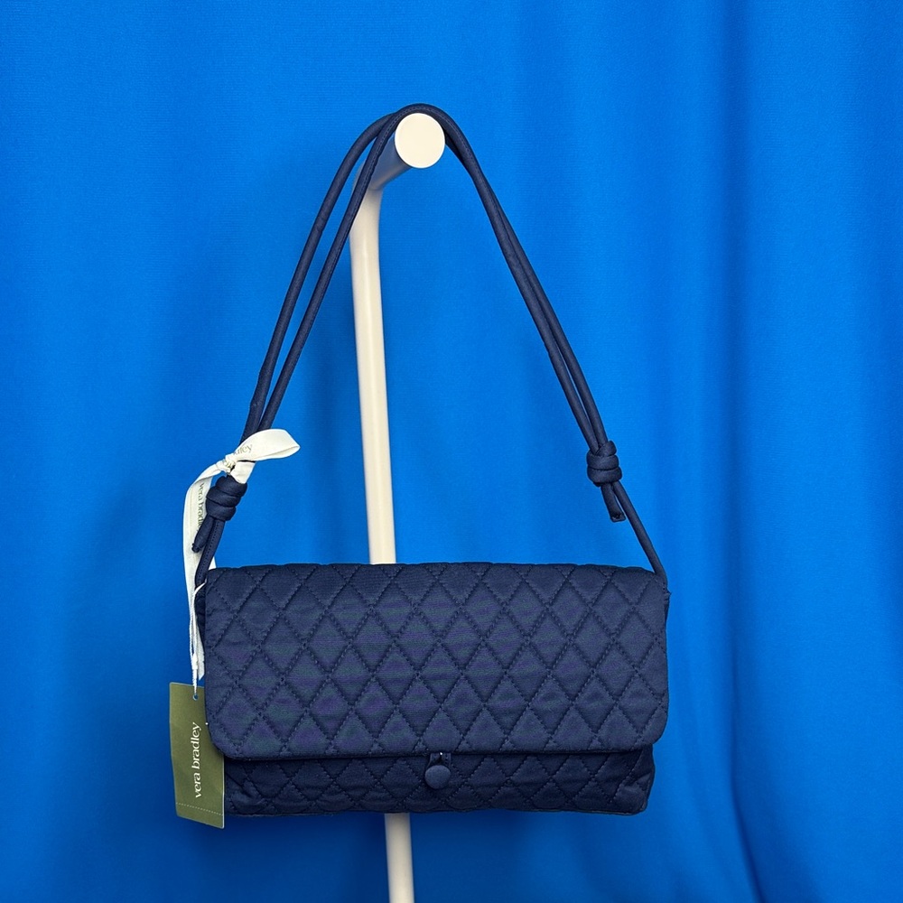BRAND NEW / NWT $70.00 VERA BRADLEY ANDOVER QUILTED SHOULDER BAG PEACOAT BLUE